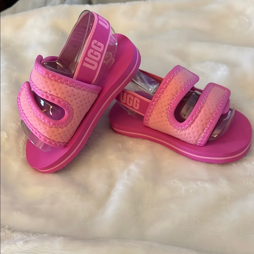 UGG Kids Pink Sandals